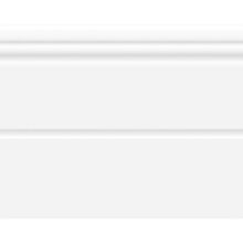 Ceramic white белый 02 20х25 (18шт) плинтус (рельеф) глянцевый