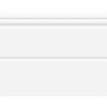Ceramic white белый 02 20х25 (18шт) плинтус (рельеф) глянцевый