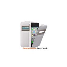 Чехол - книжка Melkco для Apple iPhone 4 ID Type (White LC) белый