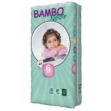 Подгузники Bambo Nature XL 16-30 кг большая упаковка (44 шт)