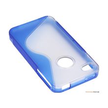 Чехол Flextron IPH4-GTP01 для iPhone 4, синий