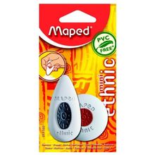 Ластик ETHNIC mini, с держателем, блистер, 2 шт уп. MAPED