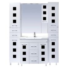 Misty Зеркальный шкаф Кармен 90 R черное стекло