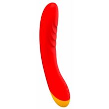 ROMP Красный изогнутый вибромассажер Romp Hype G-Spot - 21 см. (красный)