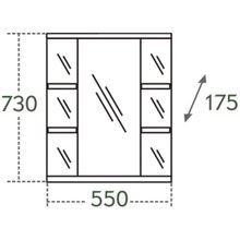 СанТа Зеркальный шкаф Герда 55 фацет