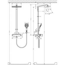 Душевая система Hansgrohe Raindance Showerpipe 360 (27112000) (полка хром)