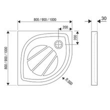 Душевой поддон Ravak Elipso Pro (XA23AA01010) (100x100)
