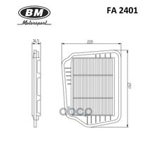 Фильтр Воздушный BM-Motorsport арт. FA2401