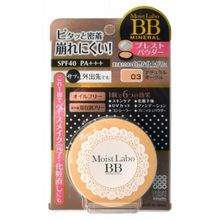 Пудра компактная минеральная натуральная охра SPF40 PA+++ Meishoku Moist Labo BB Mineral Powder Natural Ocre 15г