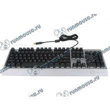 Клавиатура Delux "KM02 Game Titan" Blue switch, подсветка, черно-серый (USB) (ret) [135115]
