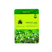 Маска тканевая FarmStay с натуральным экстрактом семян зеленого чая 5шт