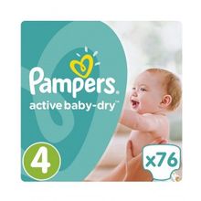 Pampers Active Baby-Dry 8-14 кг 4 76 шт.