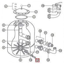 Дренажный клапан для фильтра Hayward Powerline Polyester