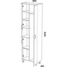 Шкаф-пенал Triton Джуно 60 L, 3 двери, белый