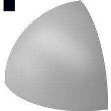 Угловой элемент Paradyz Inwesta Gamma Czarna Profil wypukly E Mat 0,3х0,3