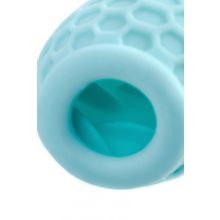 Бирюзовый рельефный мастурбатор Pufl (229624)