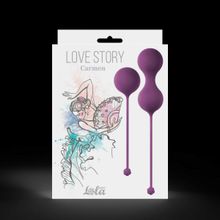 Lola toys Набор фиолетовых вагинальных шариков Love Story Carmen