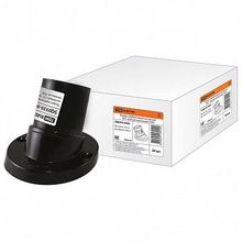 Патрон карболитовый настенный, Е27, черный. наклонный |  код. SQ0335-0005 |  TDM