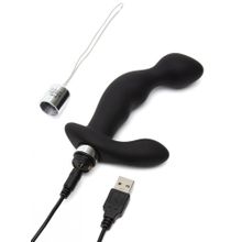 Черный вибромассажер простаты Relentless Vibrations Remote Prostate Vibrator - 15,2 см. (225155)