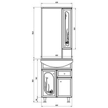 Тумба с раковиной ASB-Mebel Астра витраж 62-1Н Ракушка