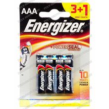 Батарейка Energizer LR03 (AAA) (1,5V) alkaline блист-3+1