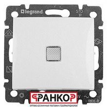 Legrand выключатель 10A подсв белый VLN 694261