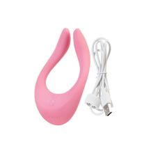 Satisfyer Розовый многофункциональный стимулятор для пар Satisfyer Partner Multifun 2