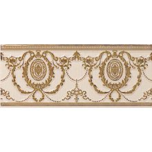 Керамическая плитка Ape Loire Listelo Agustine Gold Ivory бордюр 10х25