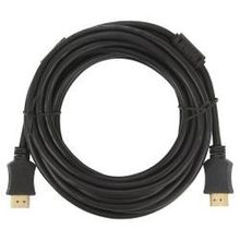 Кабель HDMI-HDMI 5.0 метров, v1.4, Nexport, позолоченные контакты, бескислородная медь OFC, ферритовые кольца, черный (NP-HMHM-RBB-5)