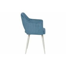 Олмеко Стул Берта белый тенерифе дасти блю