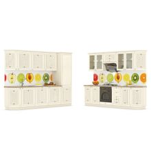 Любимый Дом Кухня Ассоль жемчуг № 17 292+267 см., универсальная сборка ID - 287196