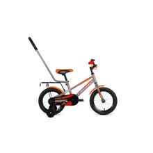Детский велосипед FORWARD Meteor 14 серый оранжевый (2021)