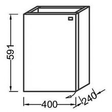 Тумба с раковиной Jacob Delafon Pop Laminar 40 тыква L