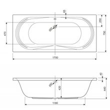 Передняя панель для акриловой ванны  Cezares EM-180-SCR