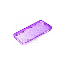 Силиконовая накладка соты для iPhone 5, фиолетовая 00021572