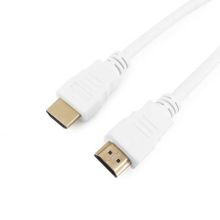 Кабель HDMI 19M-19M V1.4, 3.0 м, белый, позол. разъемы, Gembird Cablexpert (CC-HDMI4-W-10)