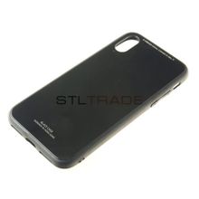 Накладка Glass Case для IPhone X черный