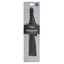 Черная силиконовая плеть Silicone Whip - 32 см. (247440)