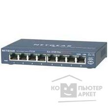 Netgear FS108PEU Коммутатор 8-портовый 10 100 с 4-портами PoE, с внешним блоком питания