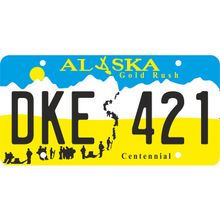 Декоративный американский номер ALASKA