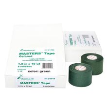 Pharmacels Спортивный тейп зеленый. 6 рулонов. 3,8см х 9,1 м MASTERS Tape Colored Pharmacels