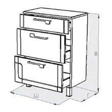 Комод Triton Диана 60 с 3 ящиками