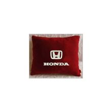  Подушка Honda бордовая вышивка белая