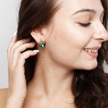 Серьги-гвоздики под золото, MIA collection (арт. 70867-1)