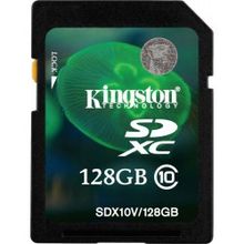 Карта памяти SD 128Gb Kingston SDHC Class 10