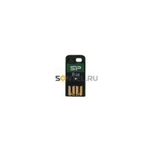 SP008GBUF2T02V1N, USB флеш-диск Silicon Power 8GB Touch T02 Green