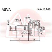 Шрус Внешний ASVA арт. KAJBA48