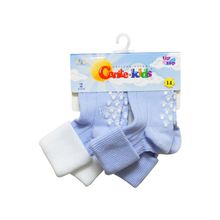 Conte (Конте) Носки детские TIP-TOP (с отворотом, 2 пары), артикул 110, цвет бледно-фиолетовый (для мальчиков)