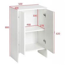 Шкаф книжный, 500х800х300, Белый
