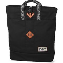 Женский модный молодежный повседневный рюкзак для города Dakine Traverse Tote 28L Black 005 черный с накладным карманом